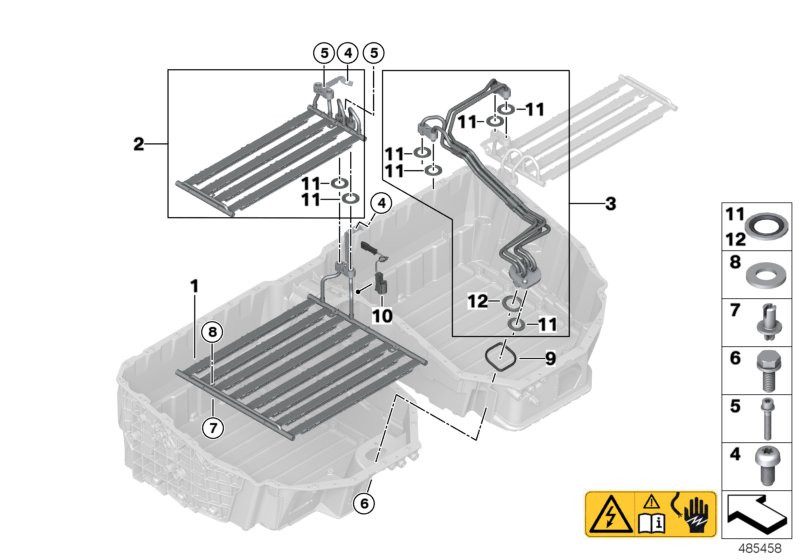 Radiator, high-voltage accumulator