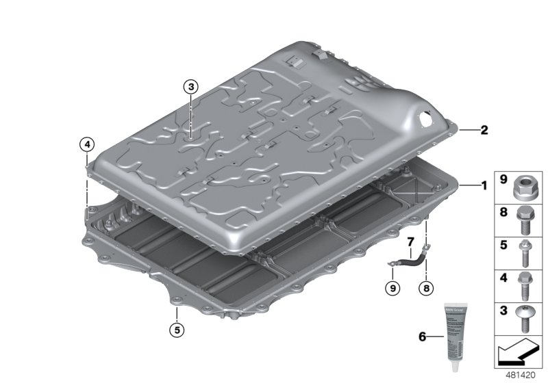 High-voltage accumulator, housing