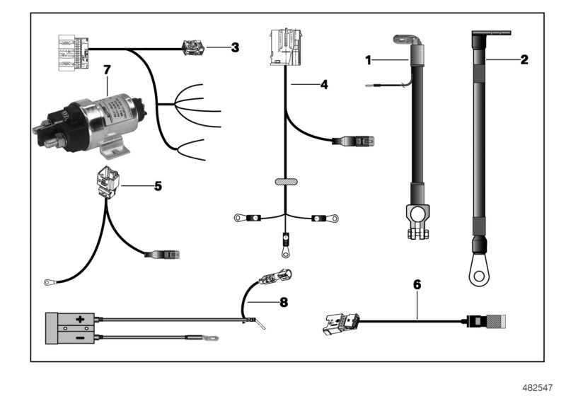Various additional wiring harnesses
