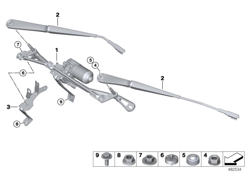 Single wiper parts