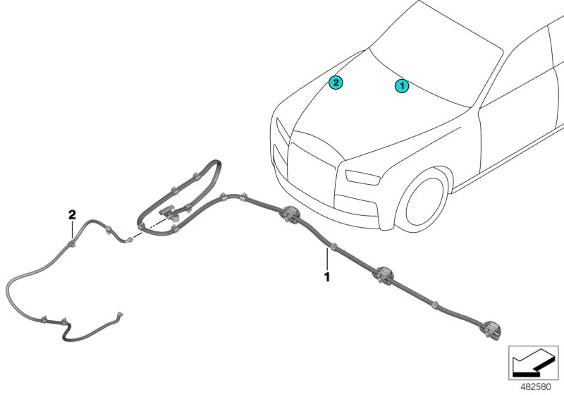 Single parts for windshield cleaning