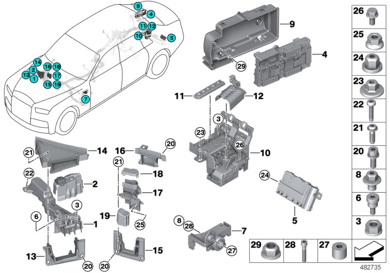 Power distribution box / B+ distributor