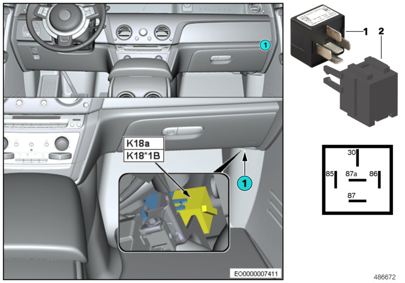 Relay wiper rest position heating K18