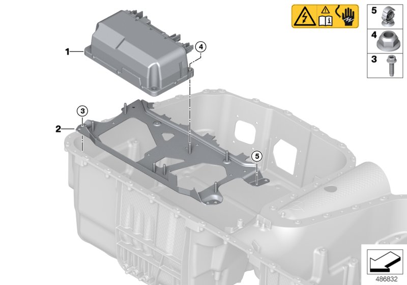 High-voltage accumulator, safety box