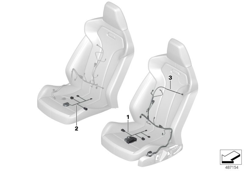 Wiring set seat