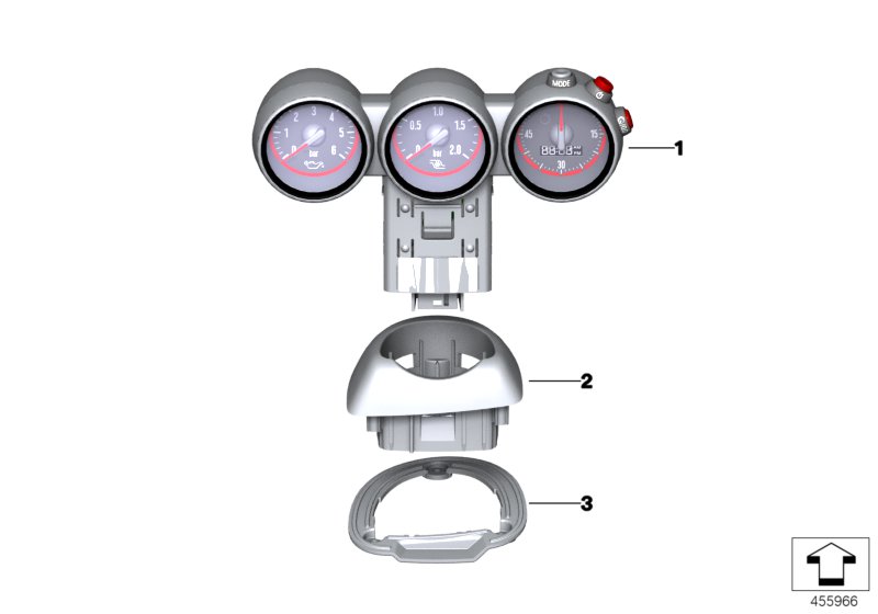 Instrument cluster Chrono Paket
