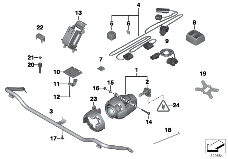Additional headlight