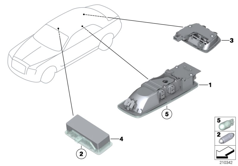 overhead interior light