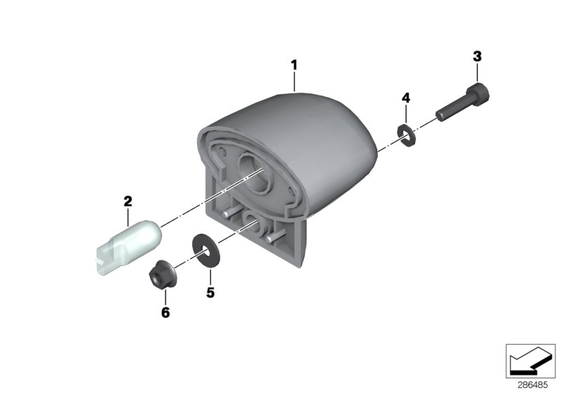 Registration plate lamp