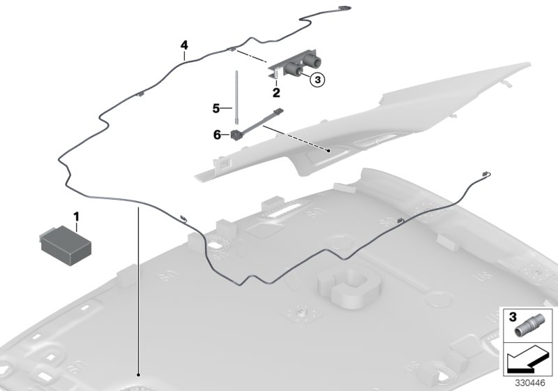 Light package, starburst headliner