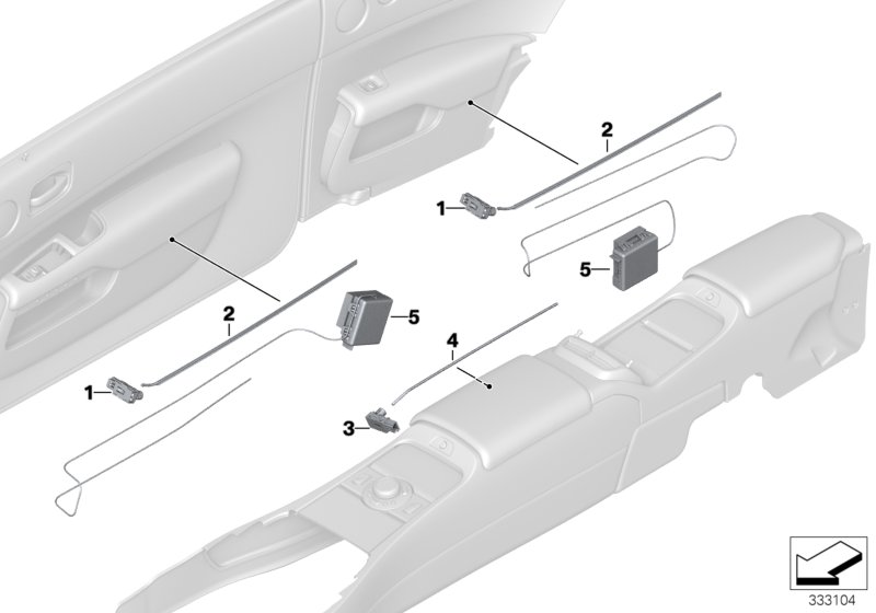 LED module / optical fibre