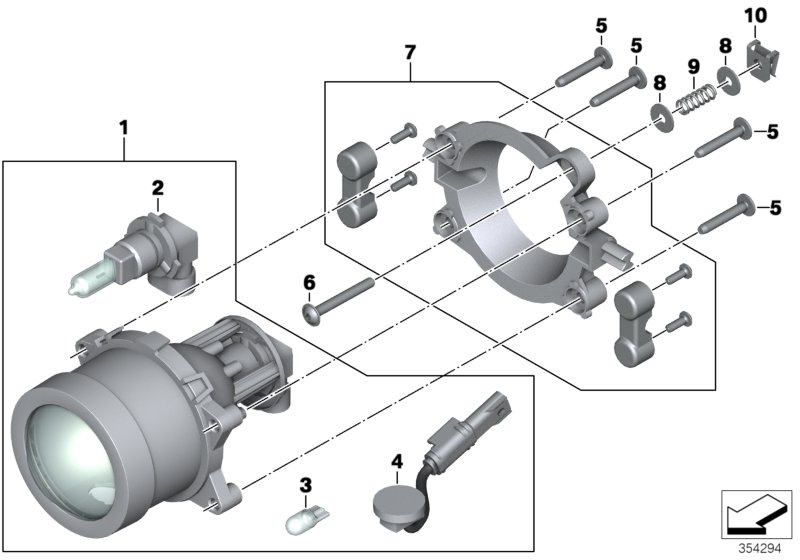 Headlight, high beam