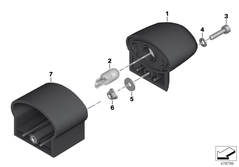 Registration plate lamp