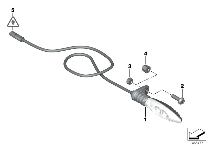 LED turn indicators front