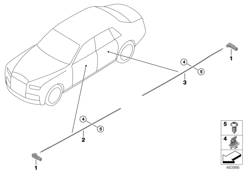 LED module / fibre-optic conductor door