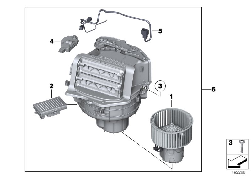 Blower unit / mounting parts