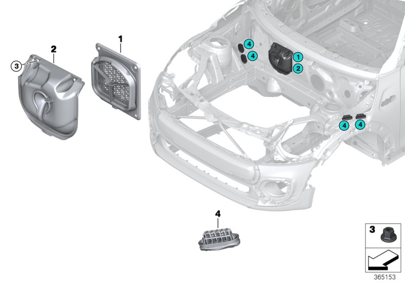 Outside air duct with water separator