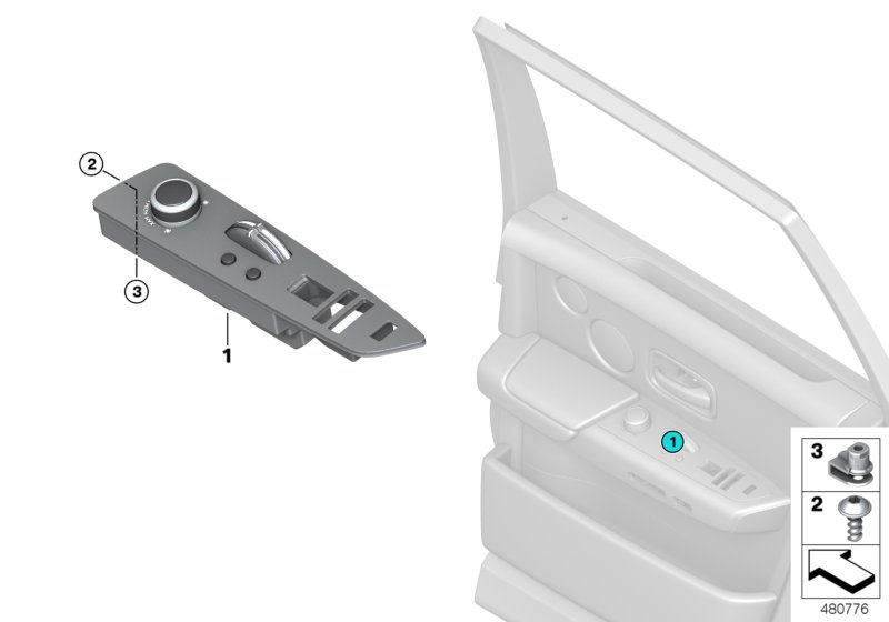 Operating unit, automatic rear-cabin A/C