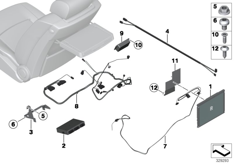 On-board monitor, wide screen