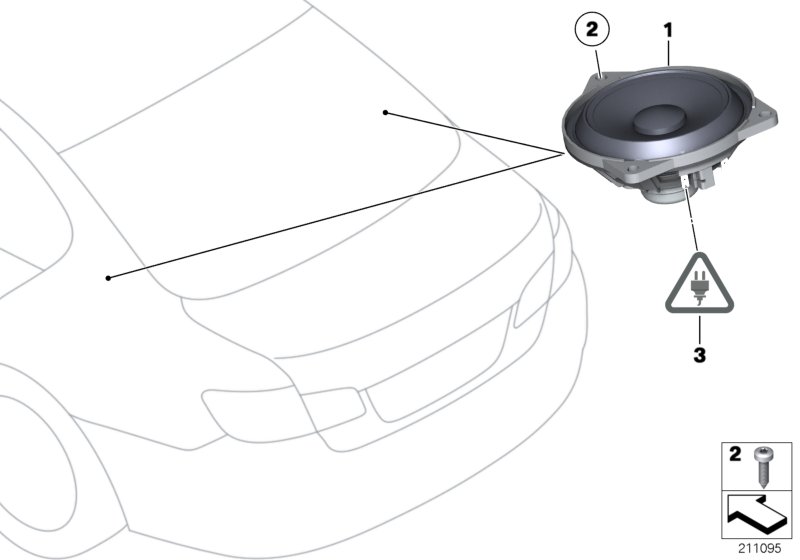 Single parts f package shelf stereo syst
