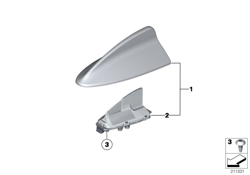 Single parts, antenna