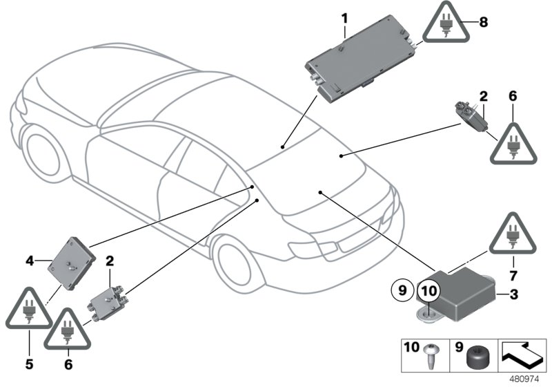 Single parts f antenna-diversity