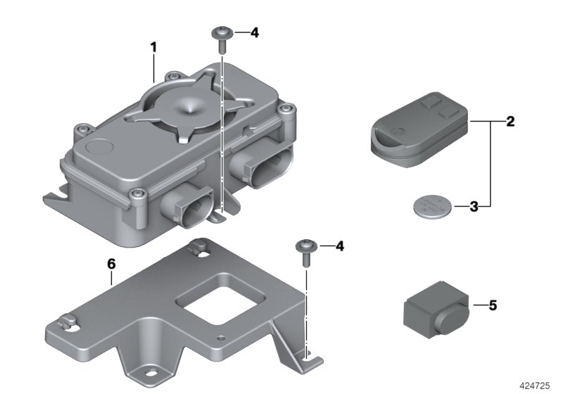 Control unit RDC - anti-theft alarm/RDC