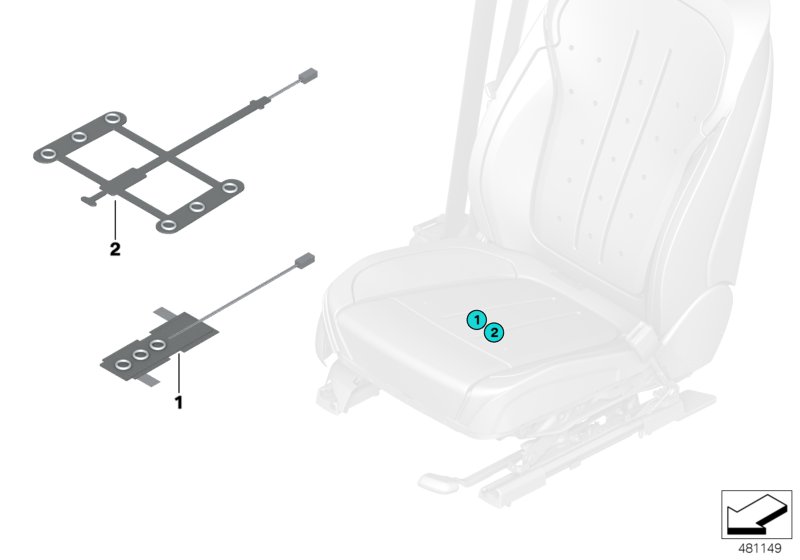 Electr.compon.seat occupancy detection