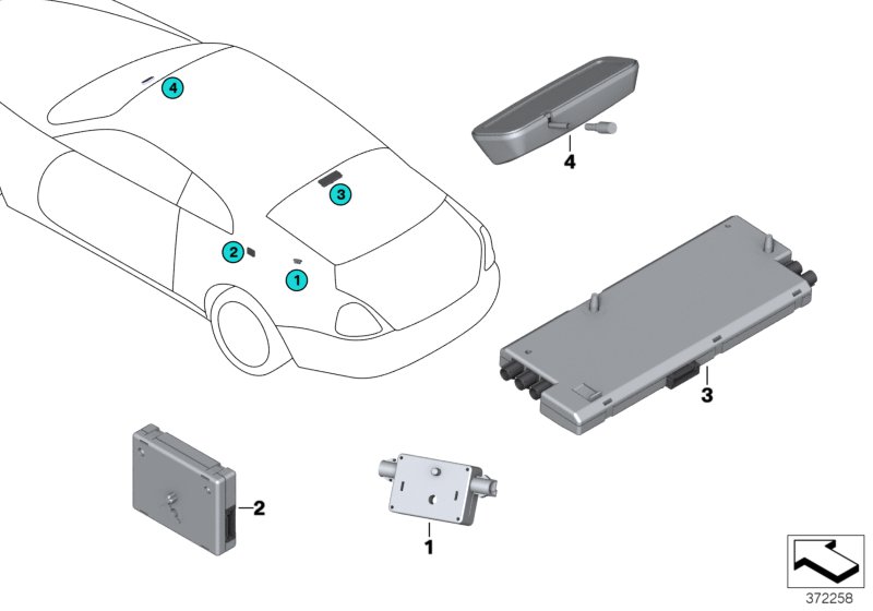 Single parts f antenna-diversity