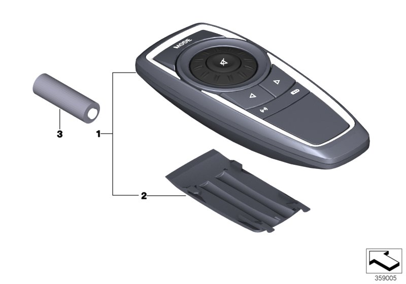 Remote control, rear