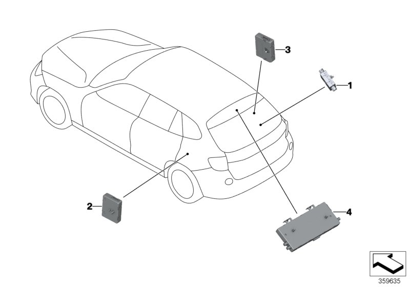 Single parts f antenna-diversity
