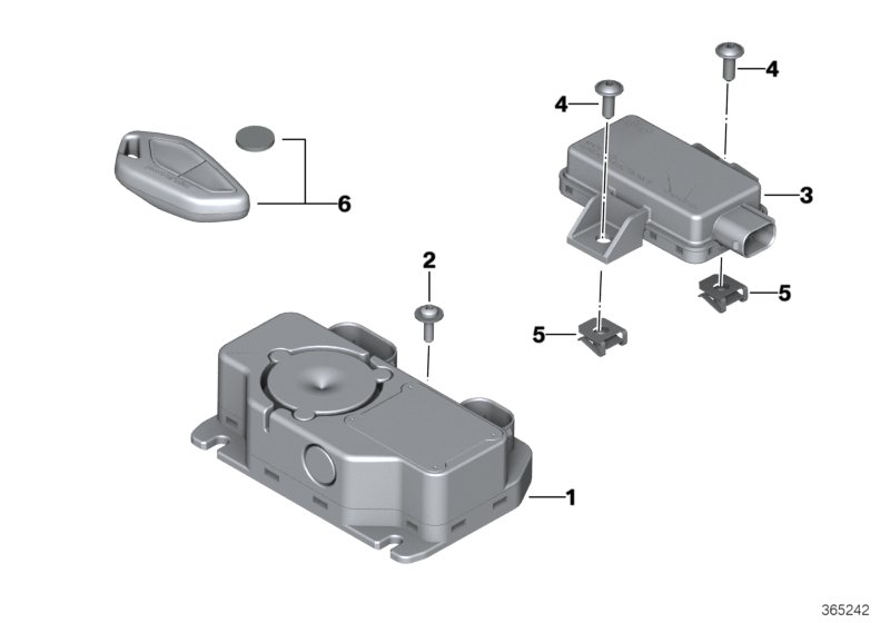 Control units, alarm system and RDC