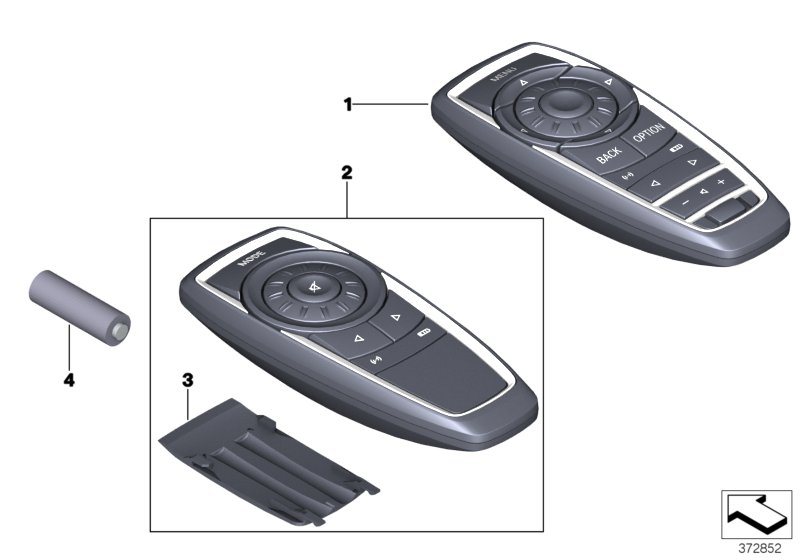 Remote control, rear