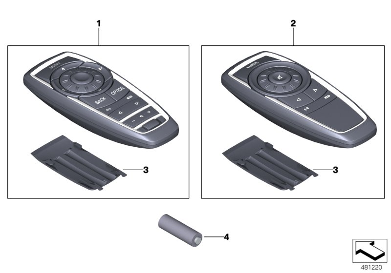 Remote control, rear