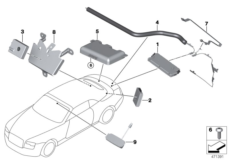 Single parts f antenna-diversity