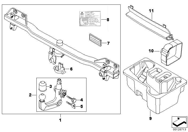 Towing hitch, detachable