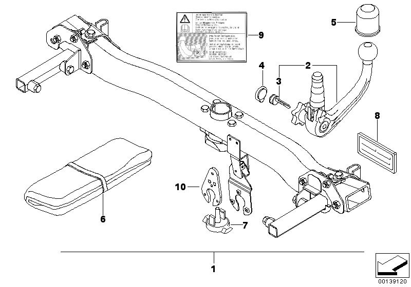 Towing hitch, detachable