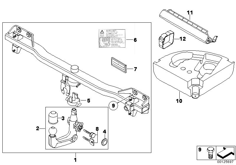 Towing hitch, detachable