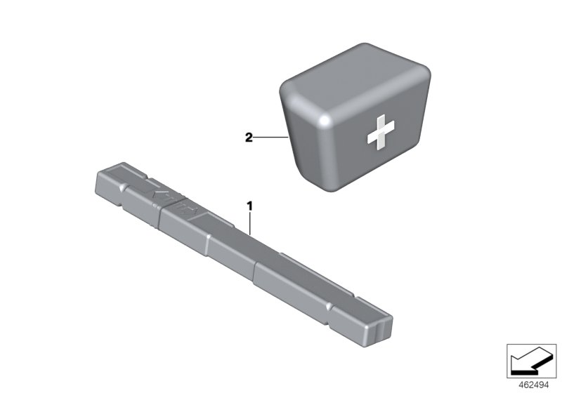 Warning triangle/First aid kit/-cushion