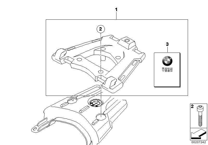 Set, Top Case carrier, variable