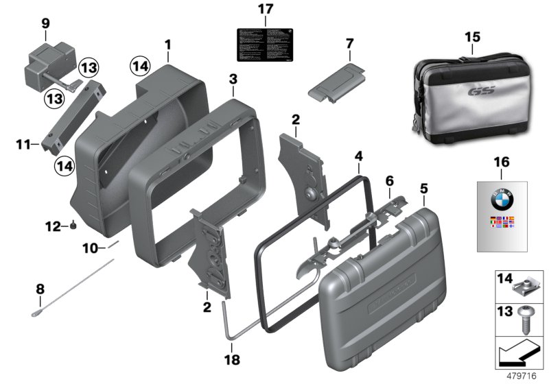 Single parts, Vario case