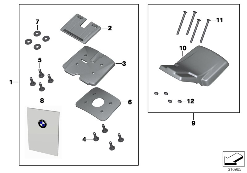 Fastening parts, Navigator IV