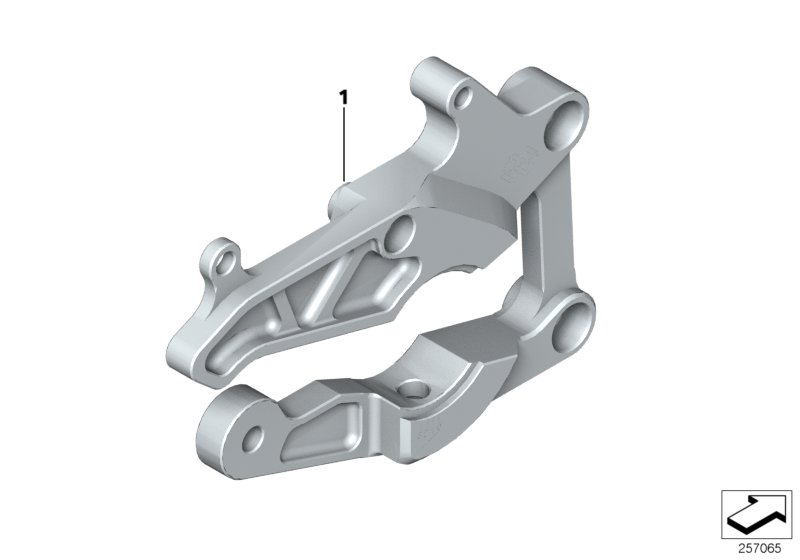 HP Race footrest plate, right