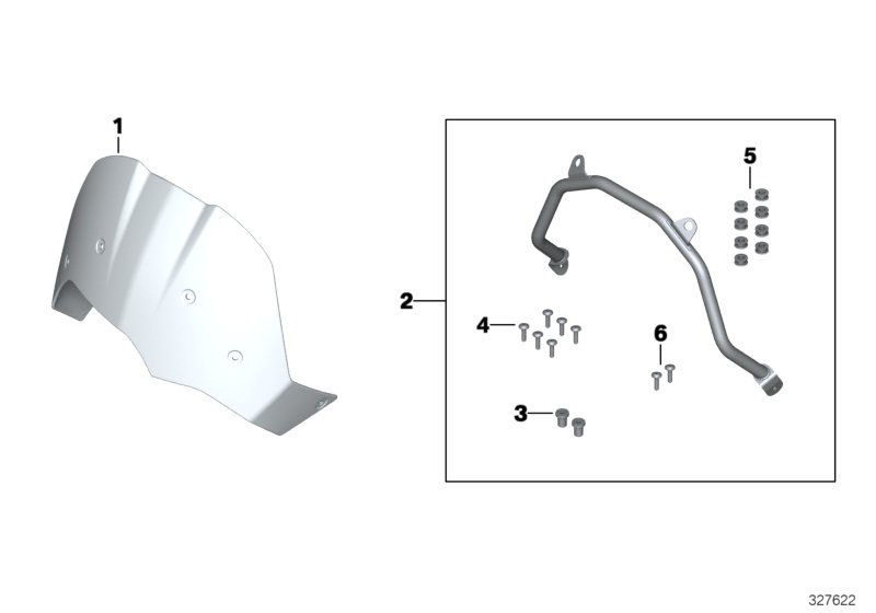 Windscreen, small, clear