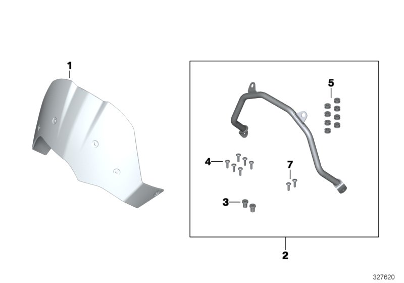 Windshield, high, tinted