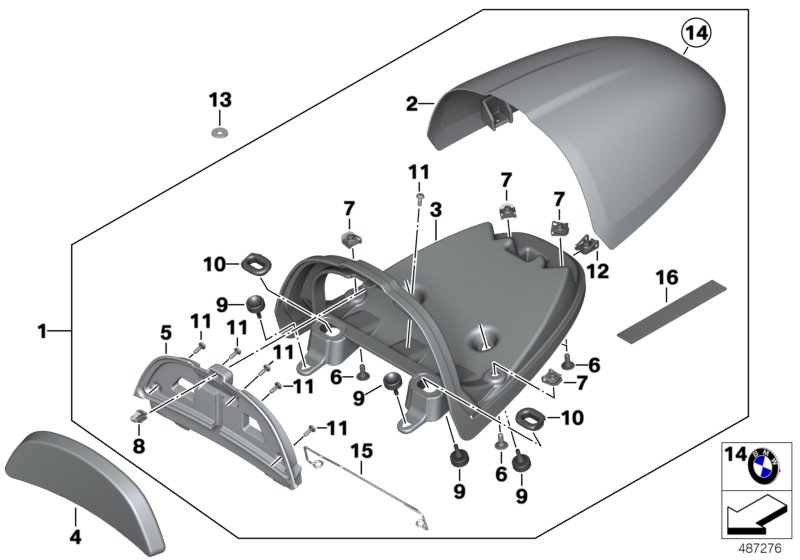 Tail unit cover, aluminium