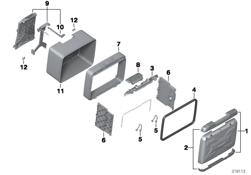 Single parts, Vario topcase