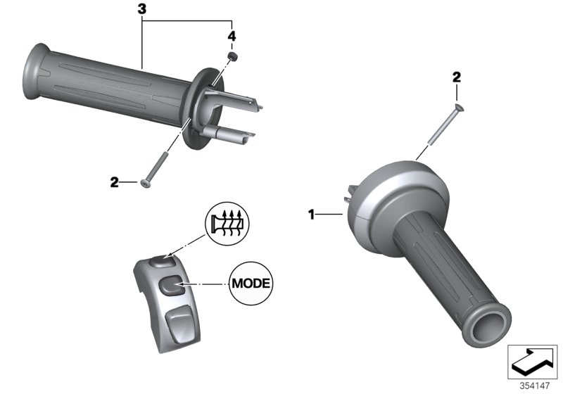 Heated handlebar grips