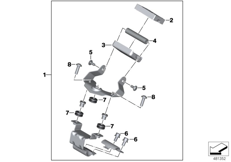Mounting parts, BMW Navigator