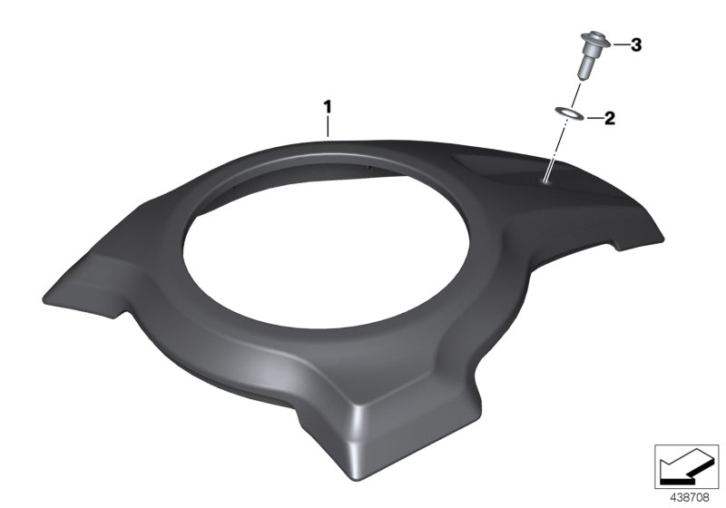 HP carbon cover, fuel filler cap